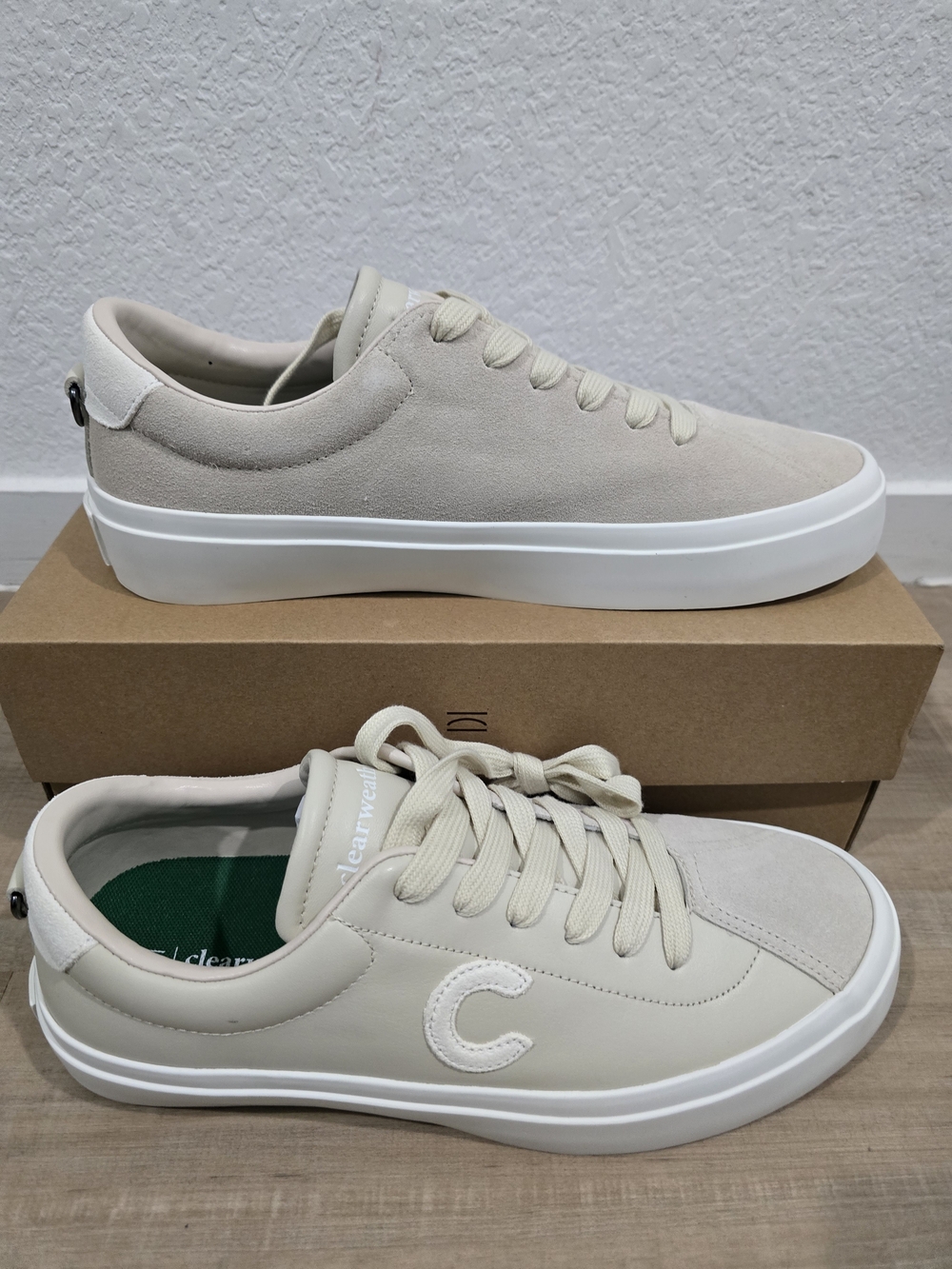Men’s Clearwather Cream Low-Top Sneakers